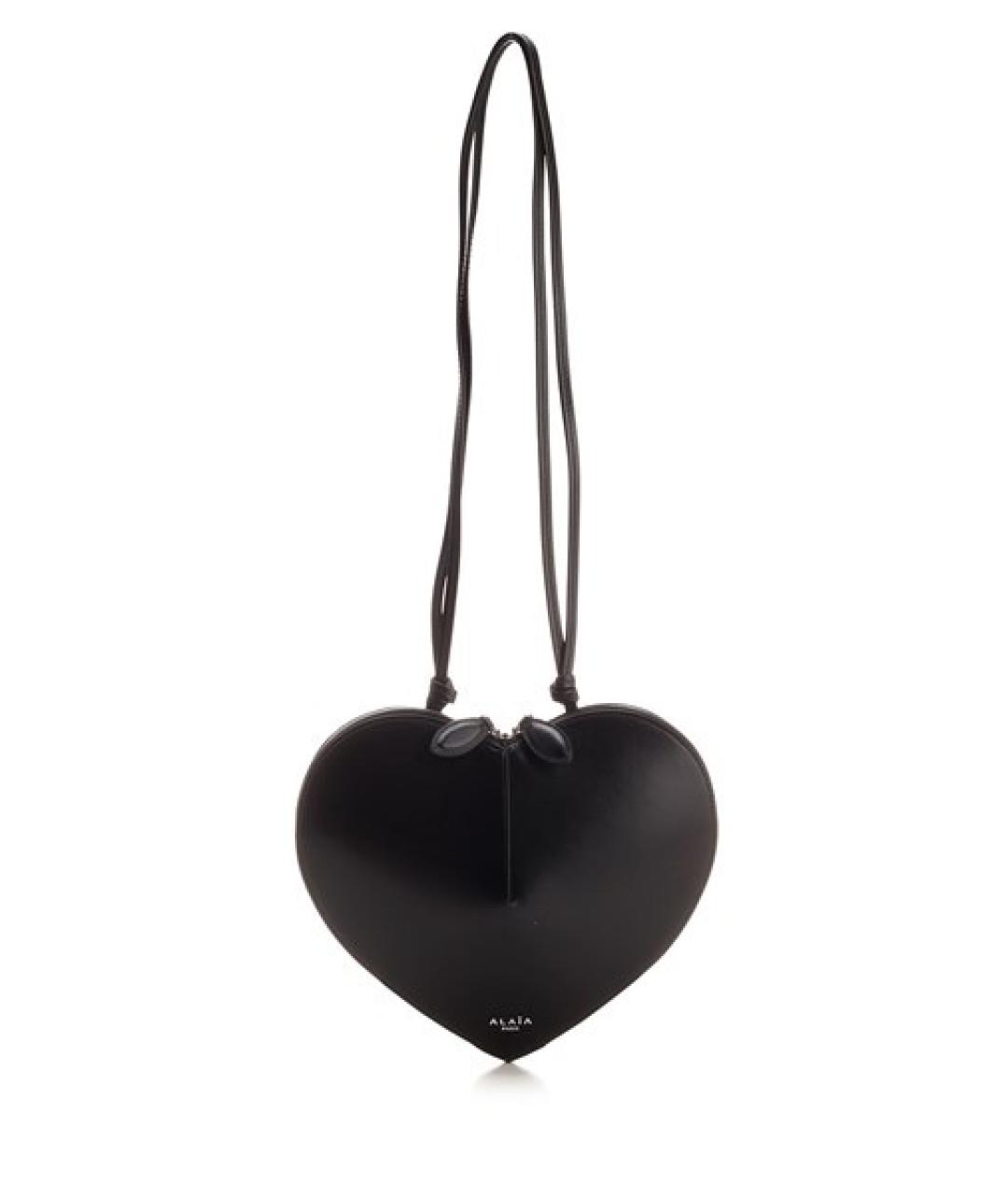 ALAIA Черная кожаная сумка через плечо, фото 5