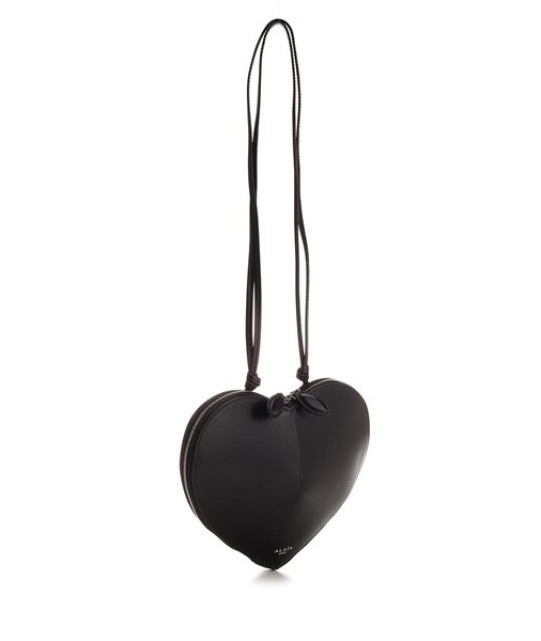 ALAIA Черная кожаная сумка через плечо, фото 2