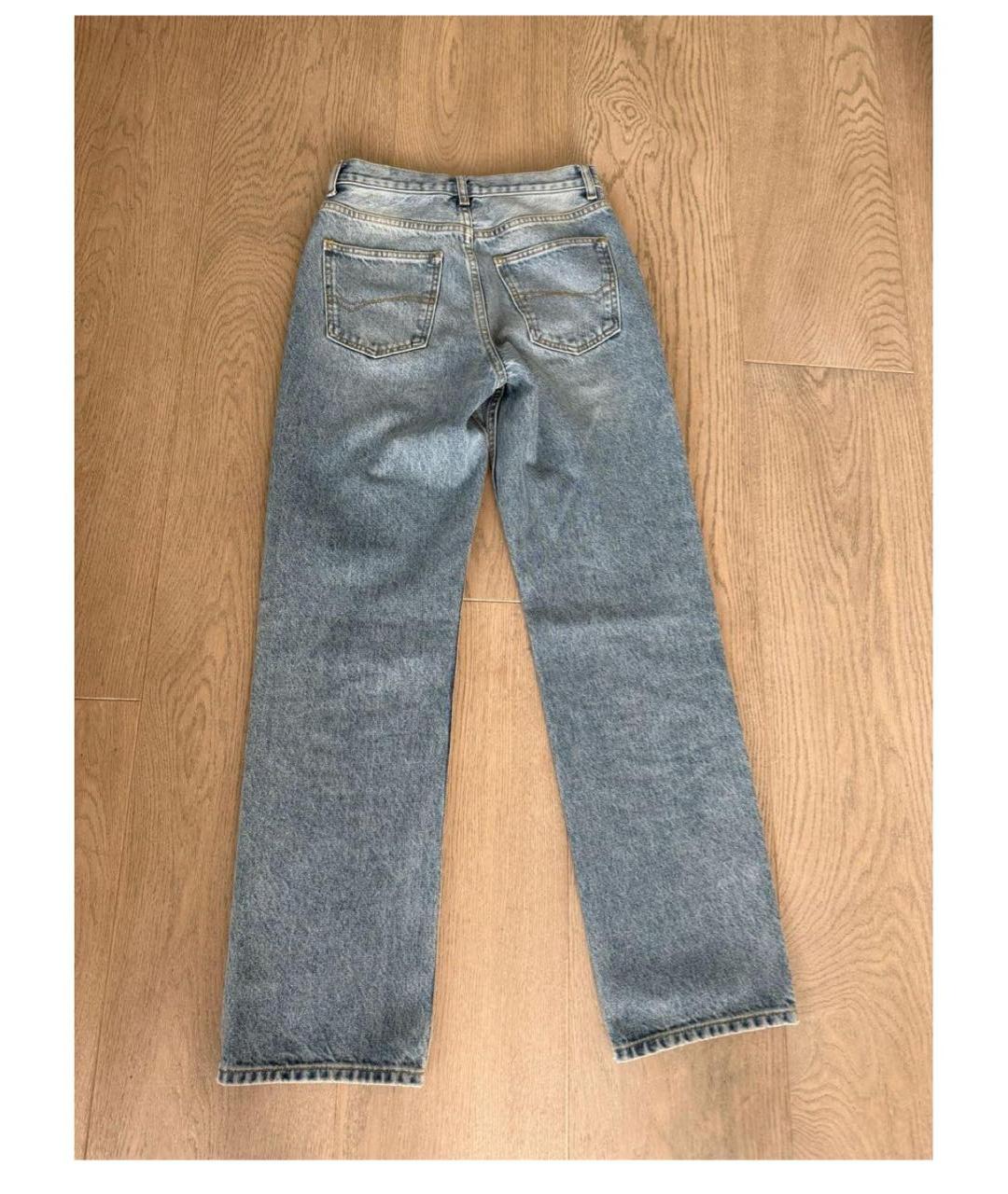 PERVERT Голубые хлопковые прямые джинсы, фото 3