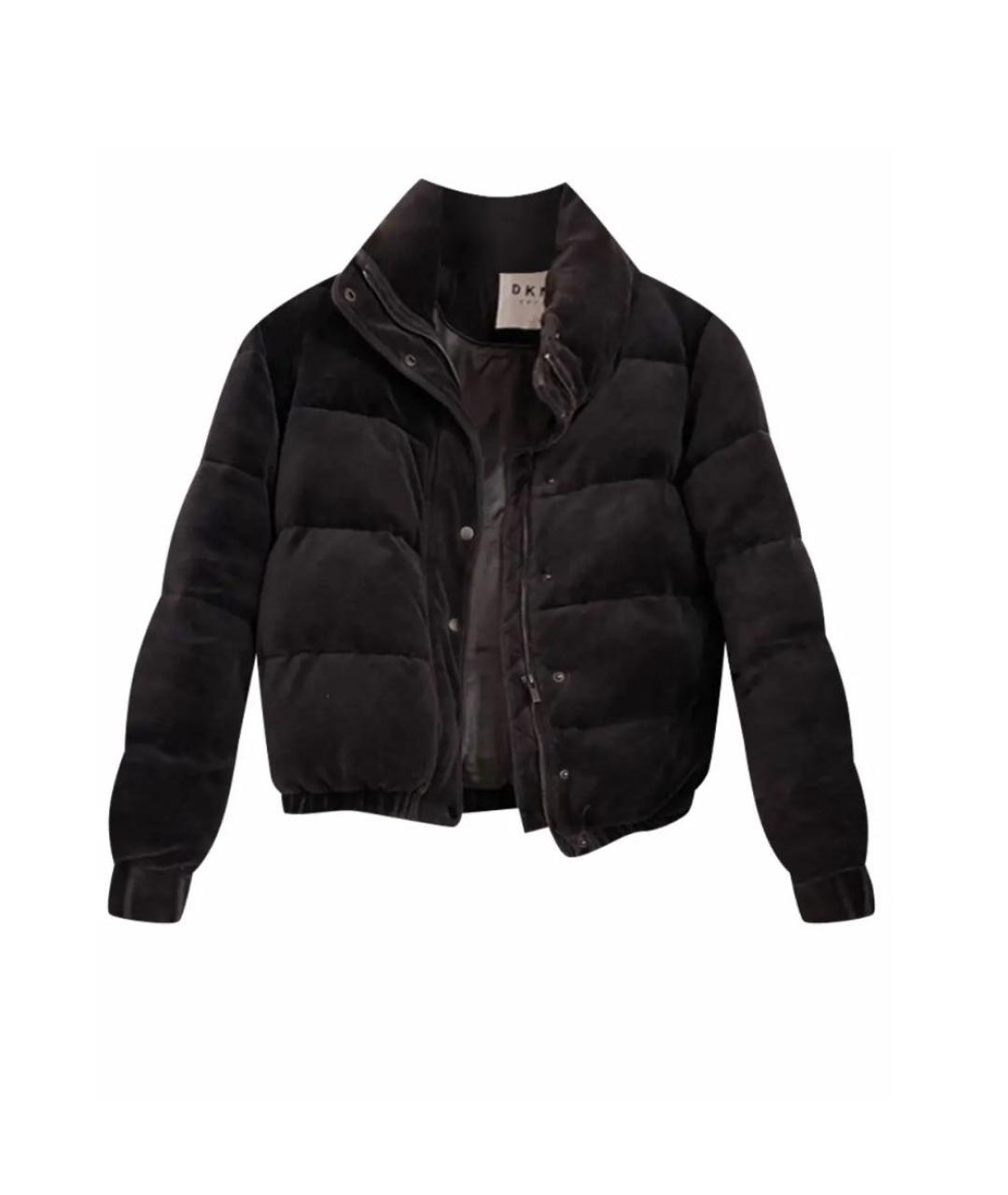 DKNY Черная атласная куртка, фото 1