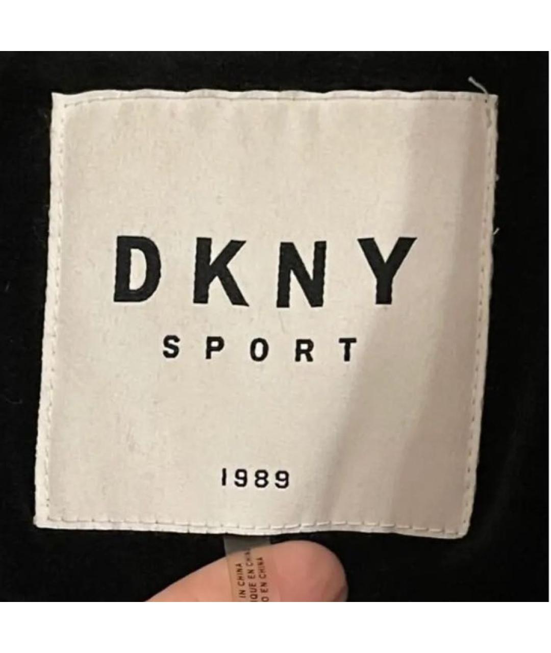 DKNY Черная атласная куртка, фото 4