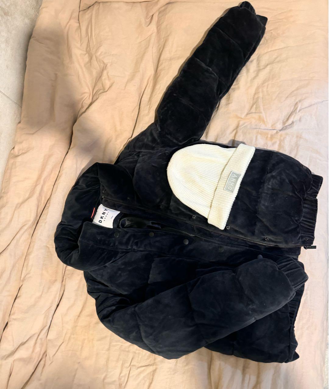 DKNY Черная атласная куртка, фото 3