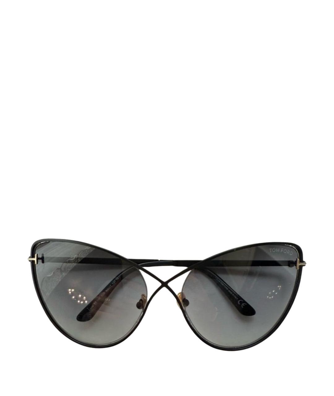 TOM FORD Черные металлические солнцезащитные очки, фото 1