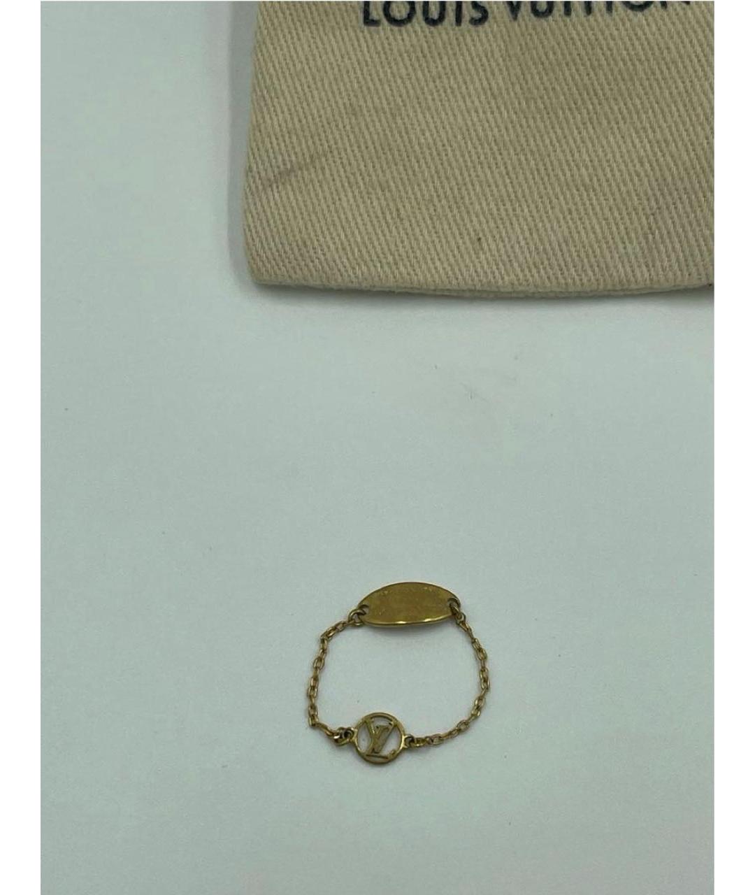 LOUIS VUITTON Золотое латунное кольцо, фото 4