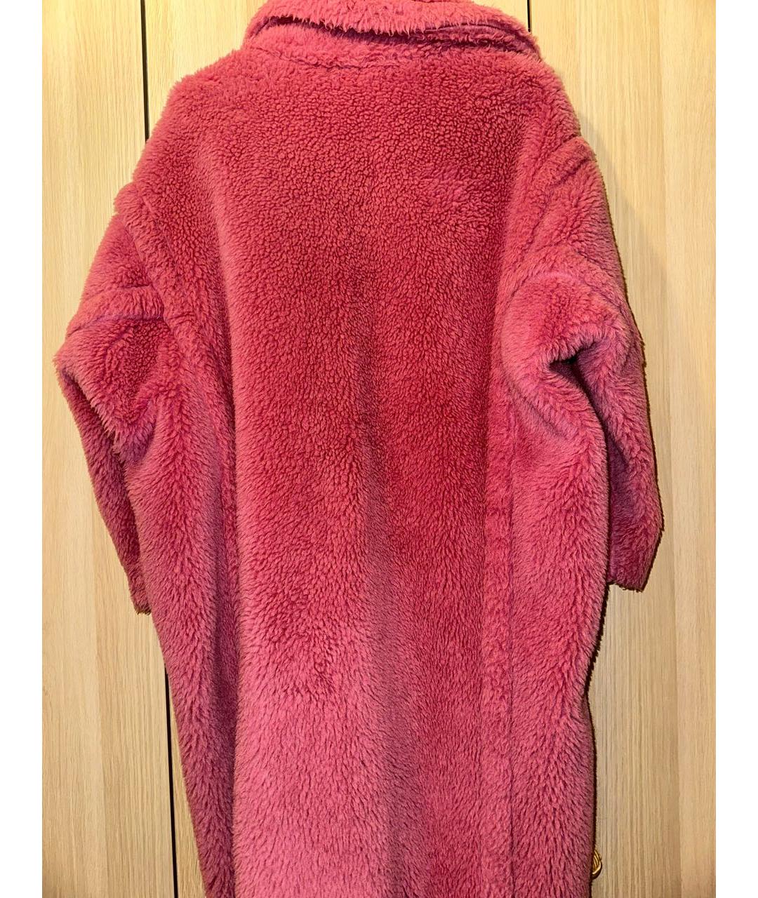MAX MARA Розовая шерстяная шуба, фото 2