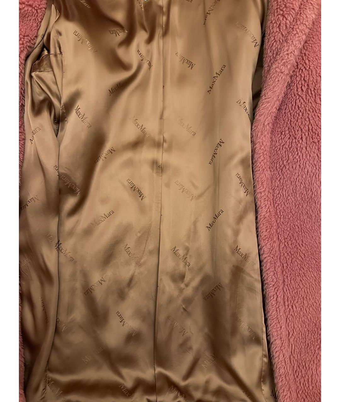 MAX MARA Розовая шерстяная шуба, фото 8