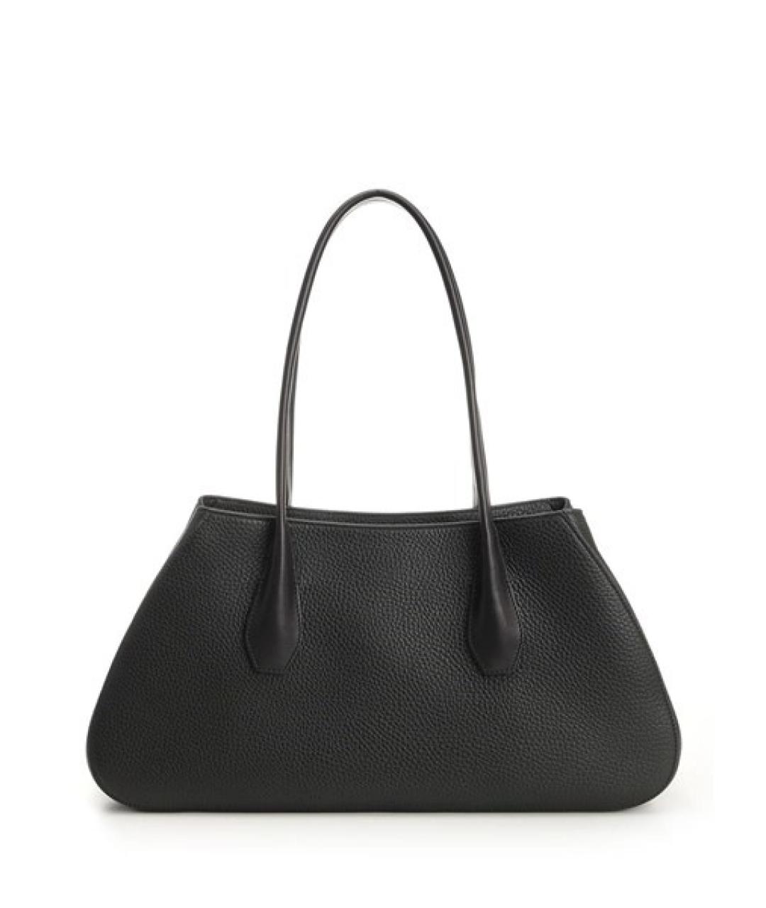 THE ROW Черная кожаная сумка тоут, фото 1