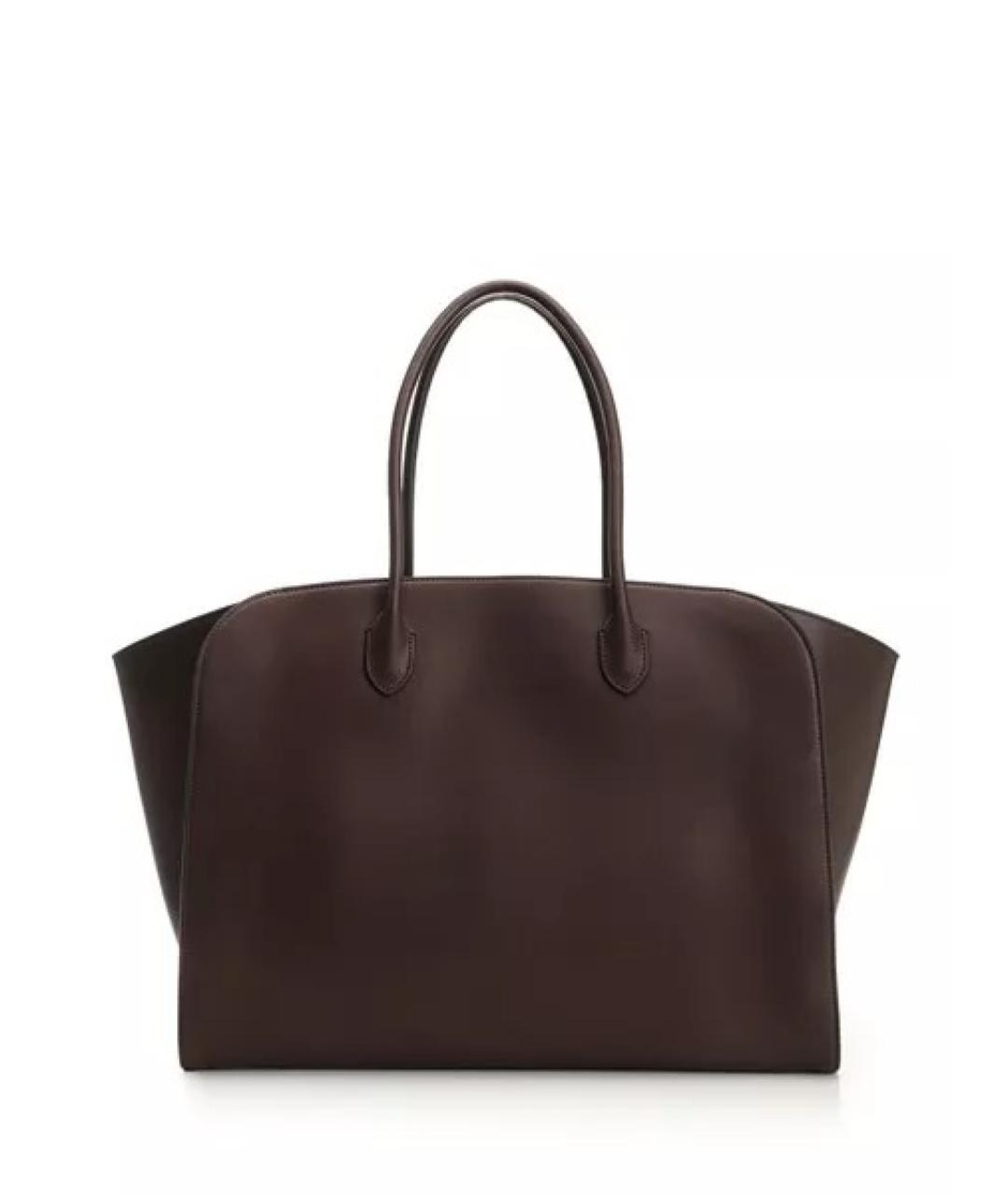 THE ROW Коричневая кожаная сумка тоут, фото 3