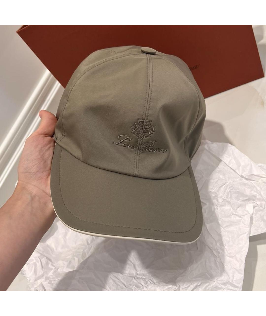 LORO PIANA Бежевая хлопковая кепка/бейсболка, фото 3