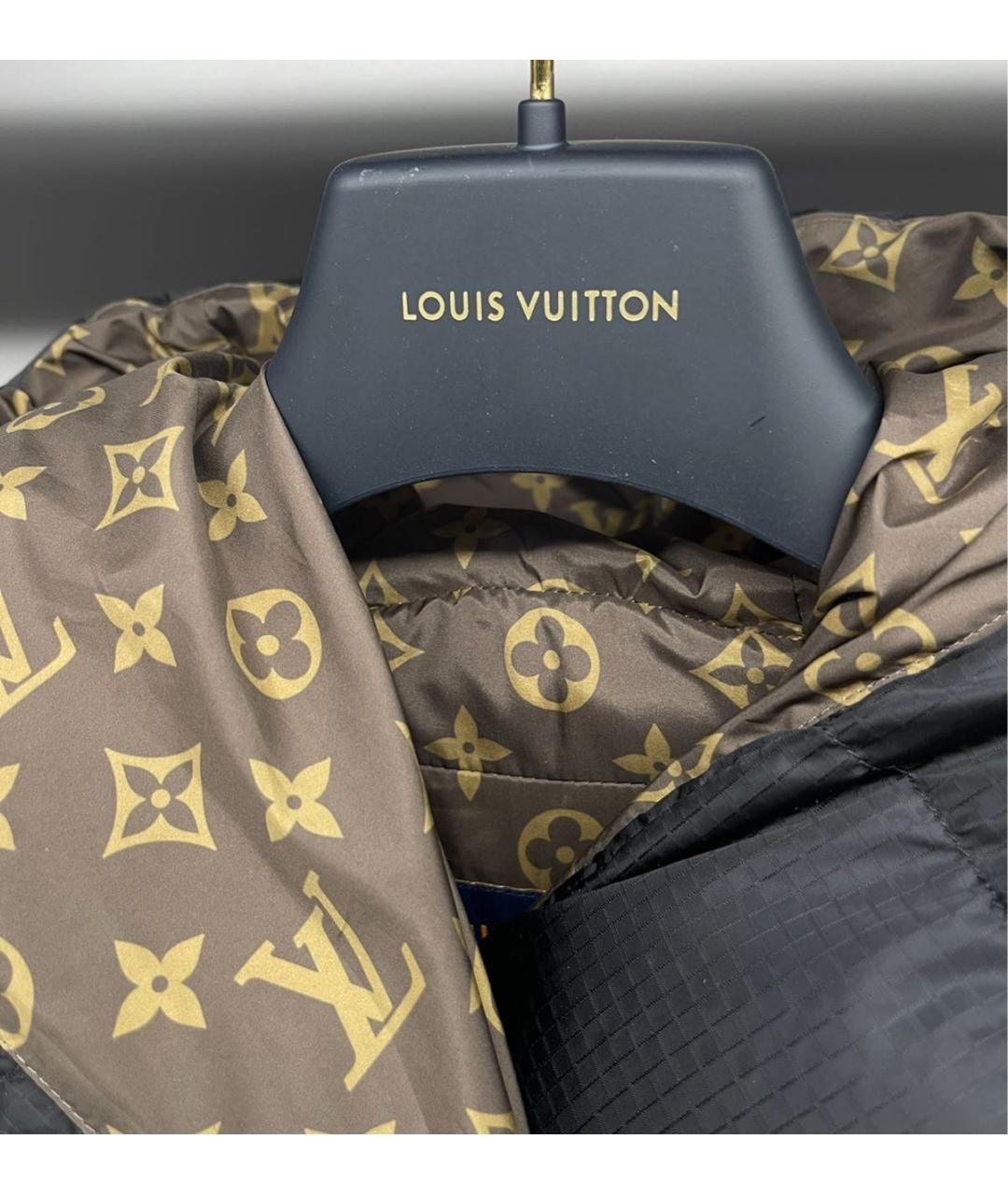 LOUIS VUITTON Черная полиэстеровая куртка, фото 4