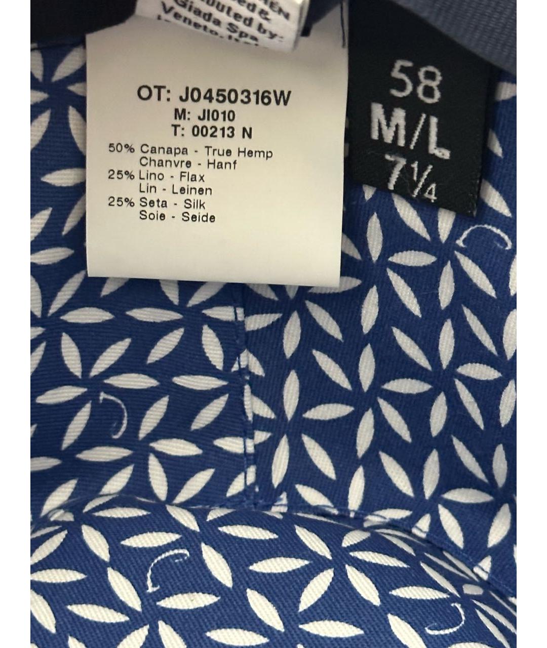 JACOB COHEN Синяя хлопковая шляпа, фото 6