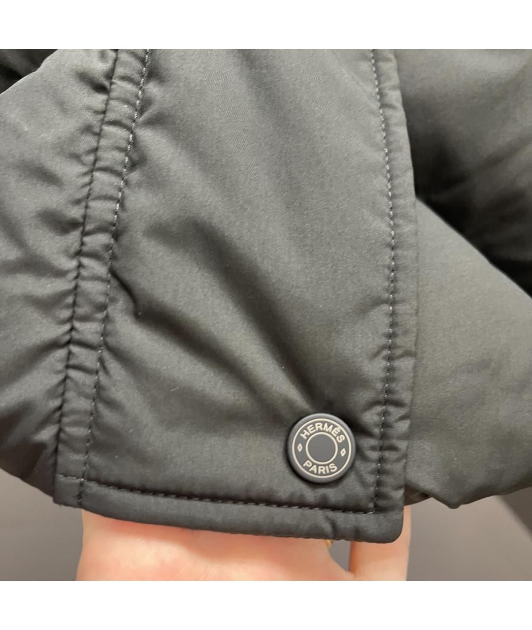 HERMES Черная полиэстеровая куртка, фото 5