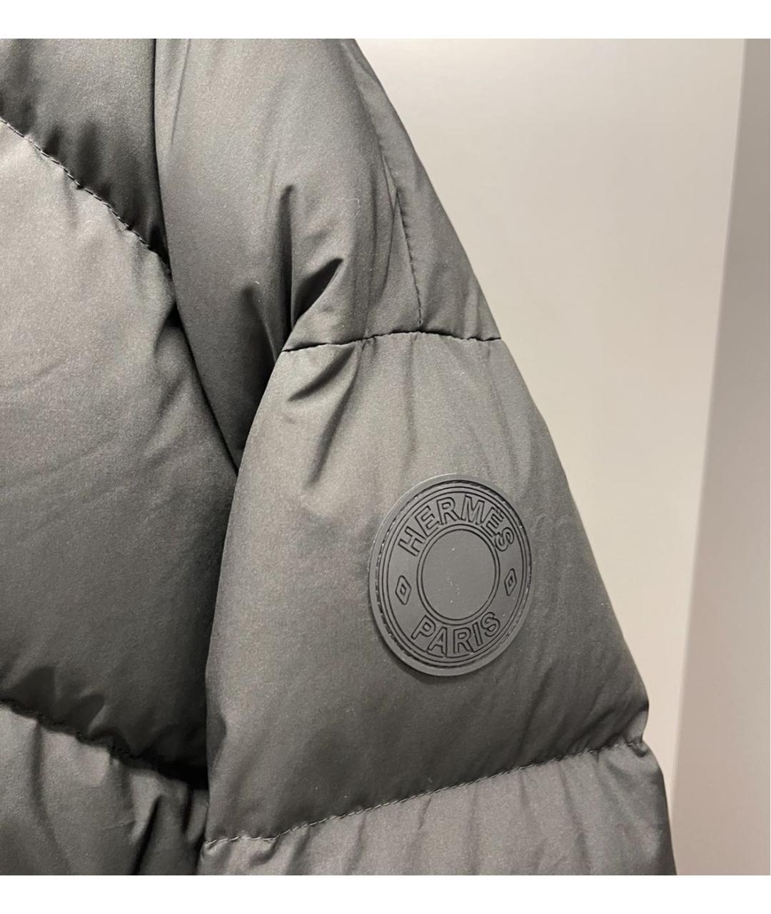 HERMES Черная полиэстеровая куртка, фото 2