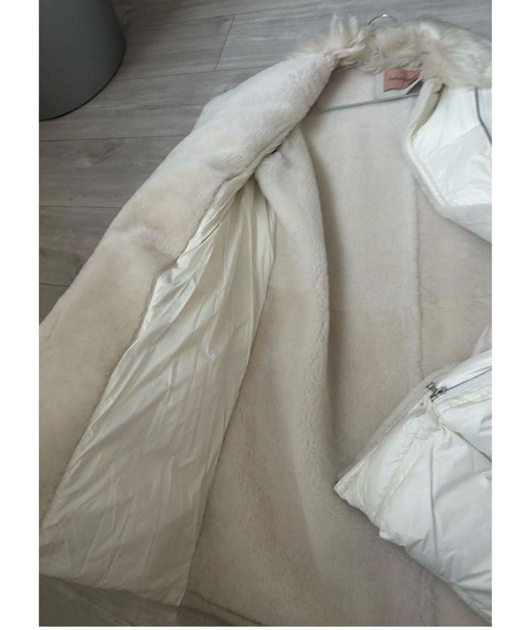 YVES SALOMON Бежевая меховая дубленка, фото 6