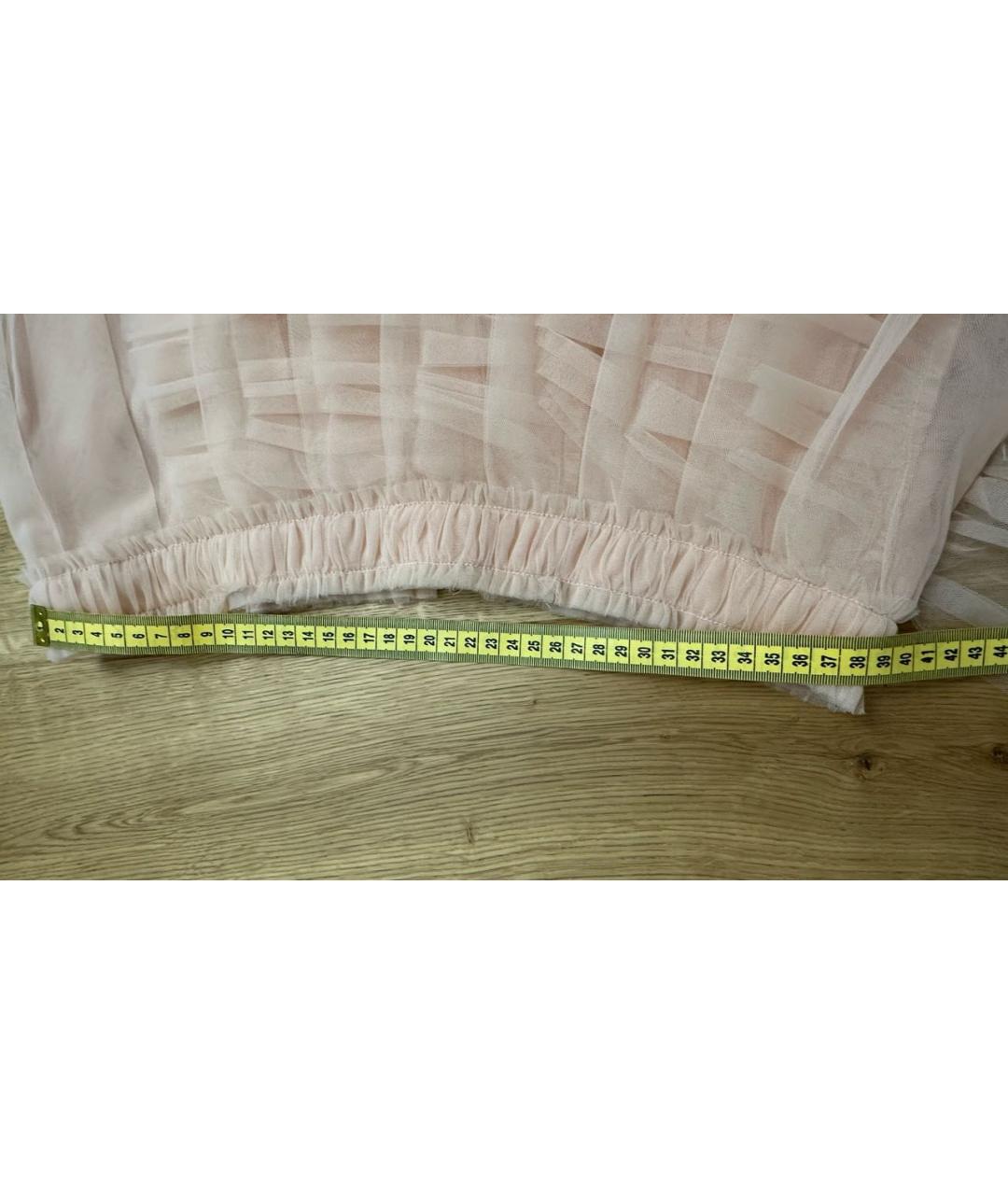 SIMONE ROCHA Розовая полиэстеровая юбка миди, фото 7