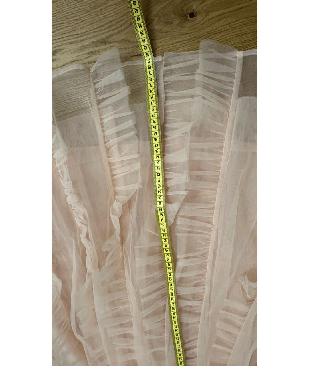 SIMONE ROCHA Розовая полиэстеровая юбка миди, фото 8