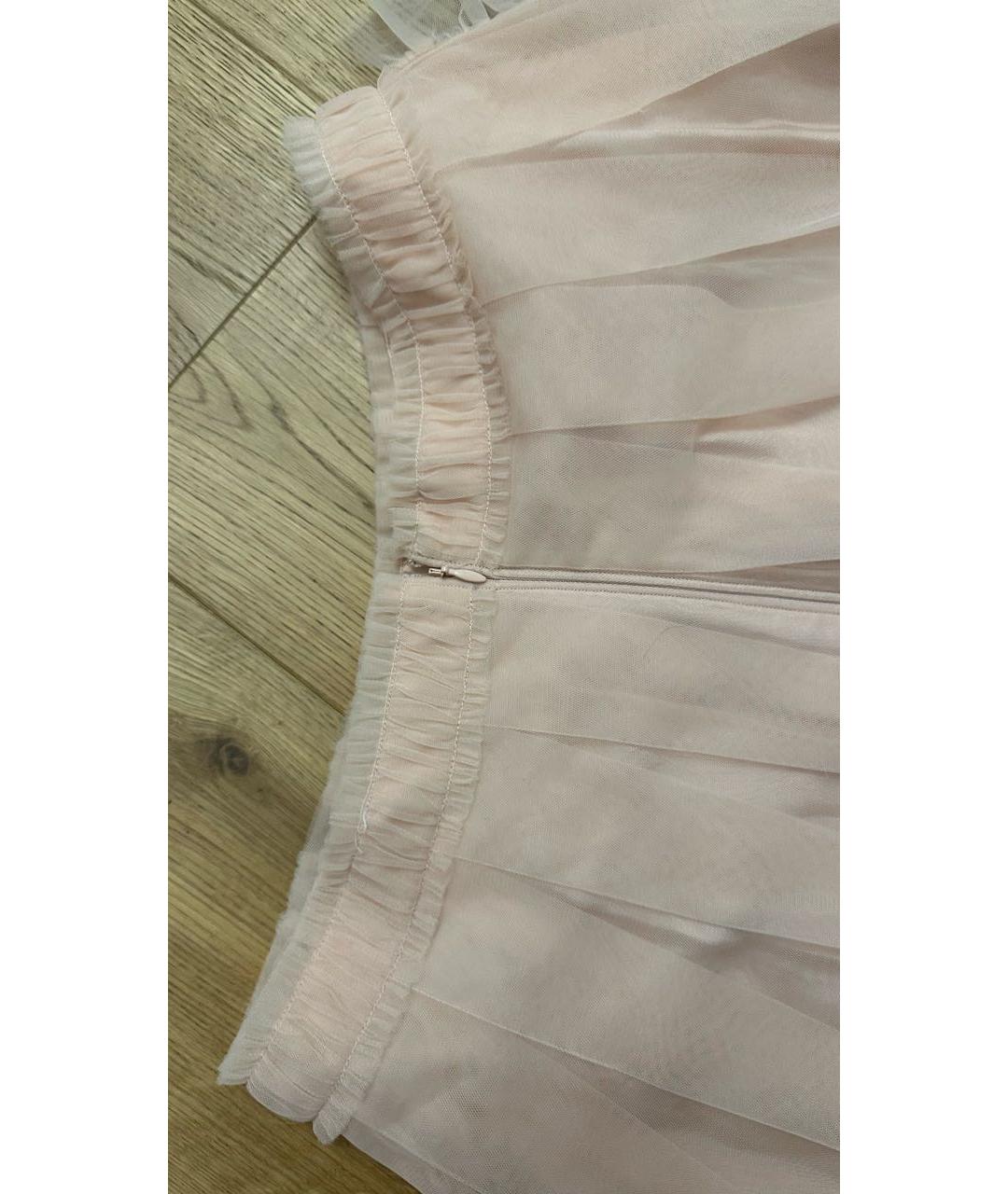 SIMONE ROCHA Розовая полиэстеровая юбка миди, фото 3