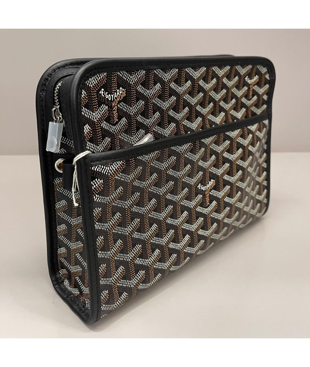 GOYARD Черная кожаная папка для документов, фото 4