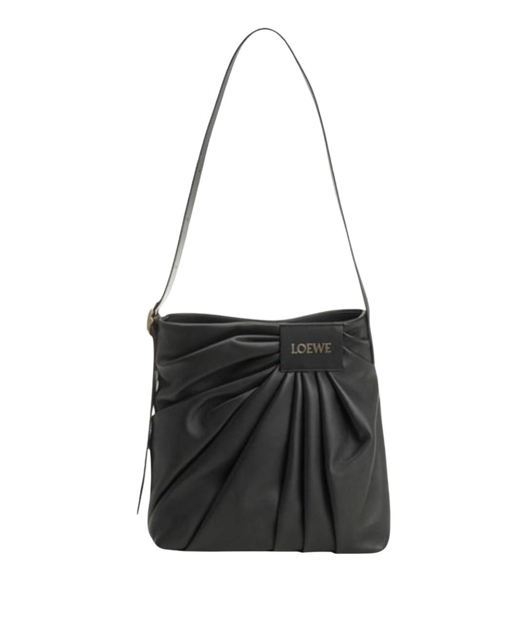 LOEWE Черная кожаная сумка через плечо, фото 1