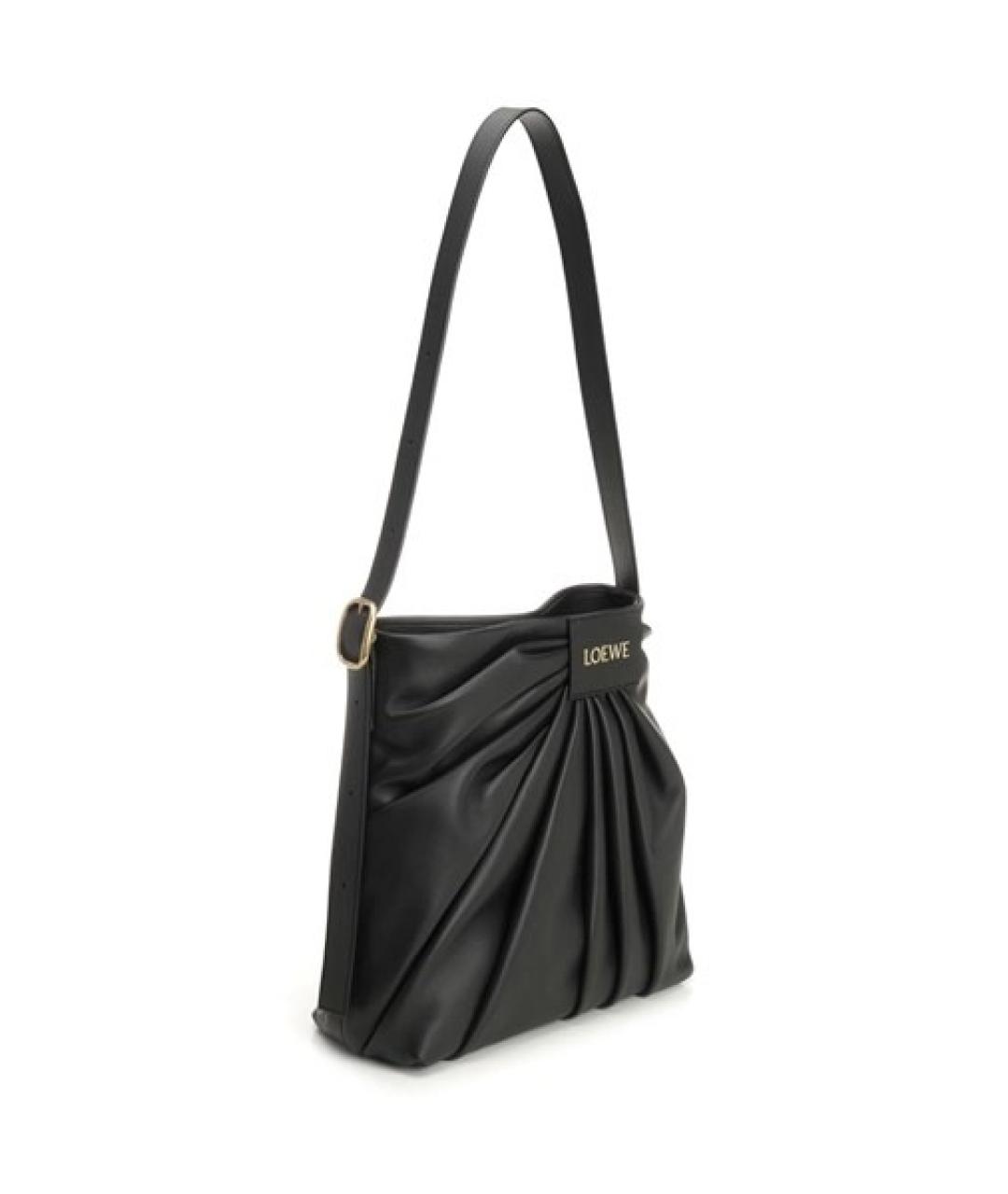 LOEWE Черная кожаная сумка через плечо, фото 2
