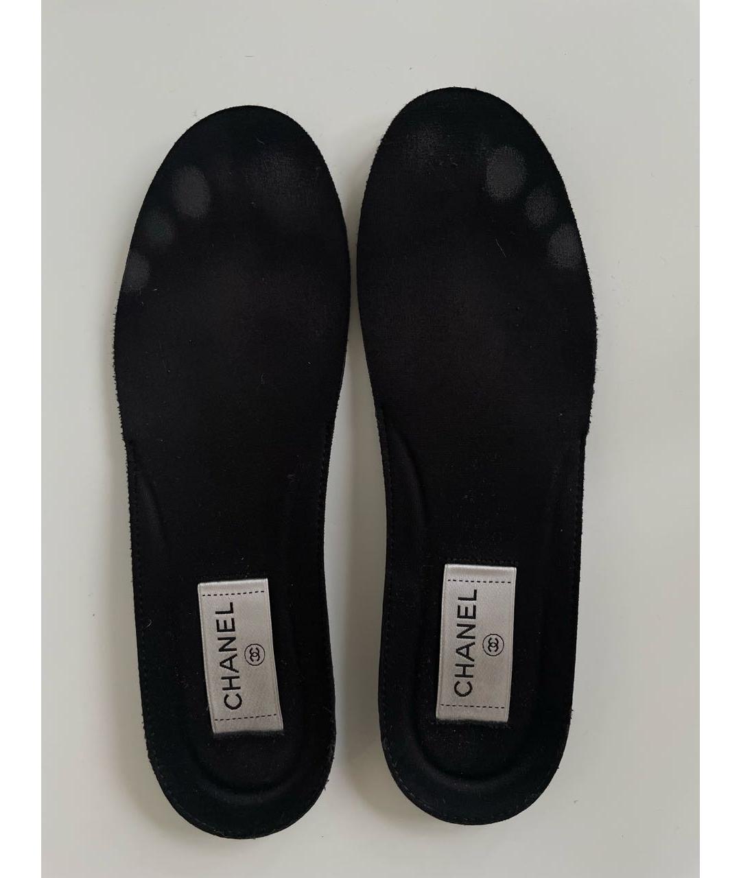 CHANEL Черные замшевые кроссовки, фото 7