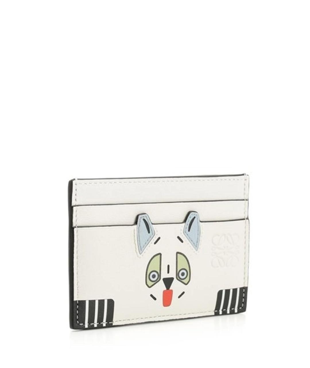 LOEWE Бежевый кожаный кардхолдер, фото 2