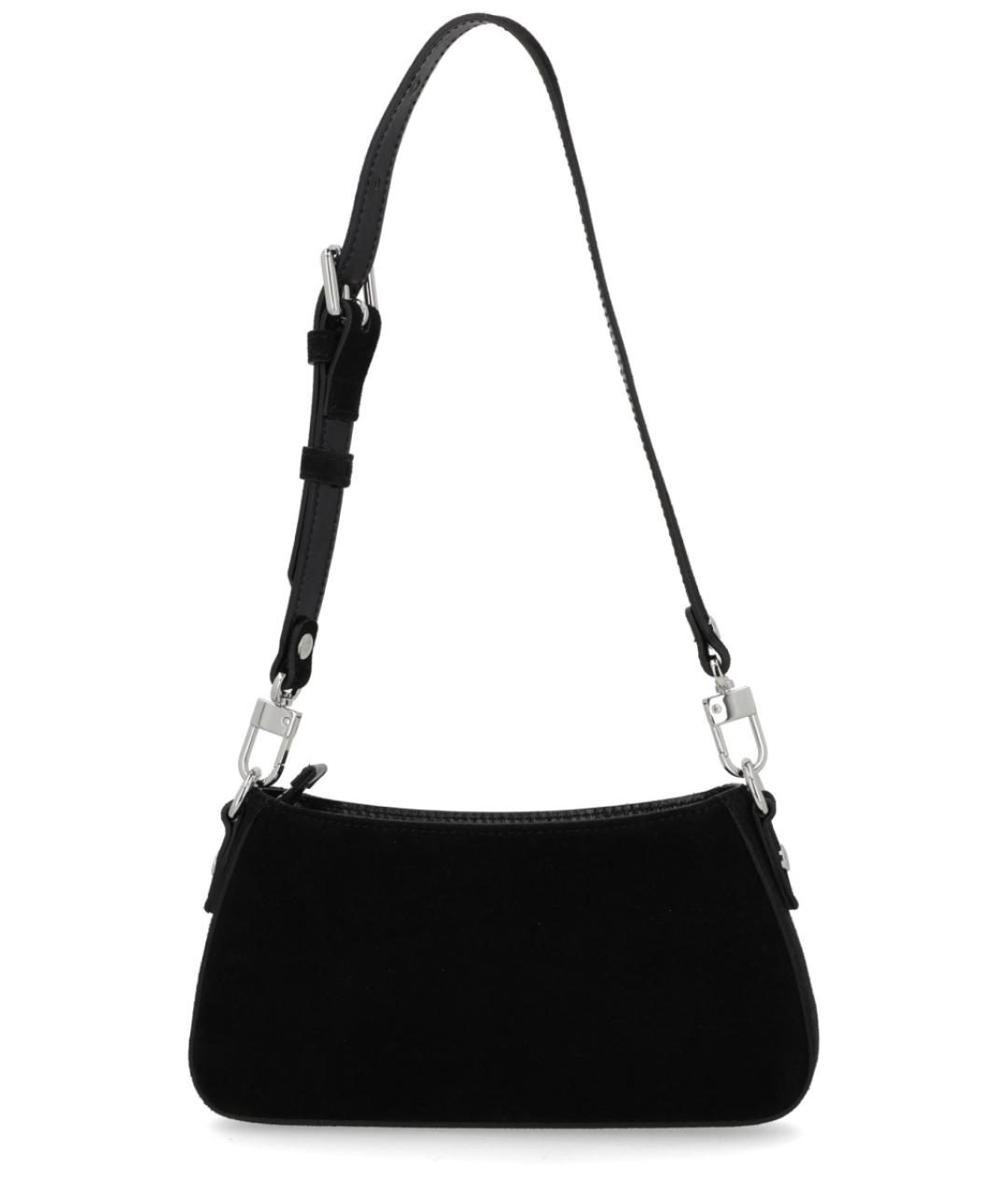 VIVIENNE WESTWOOD Черная кожаная сумка через плечо, фото 3