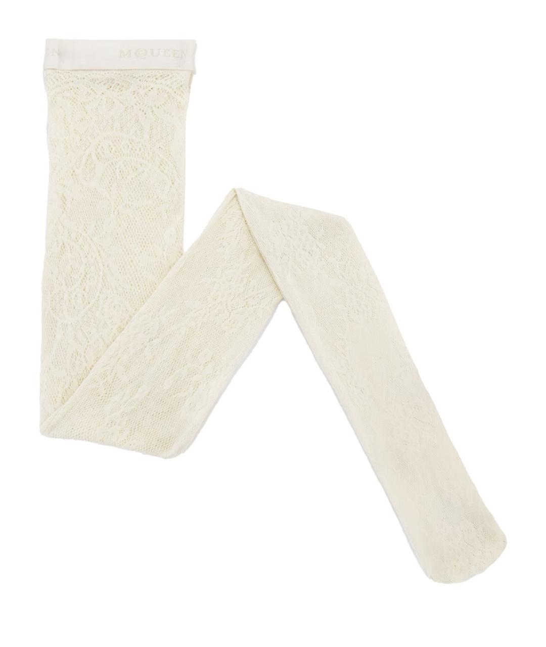 ALEXANDER MCQUEEN Белые носки, чулки и колготы, фото 1