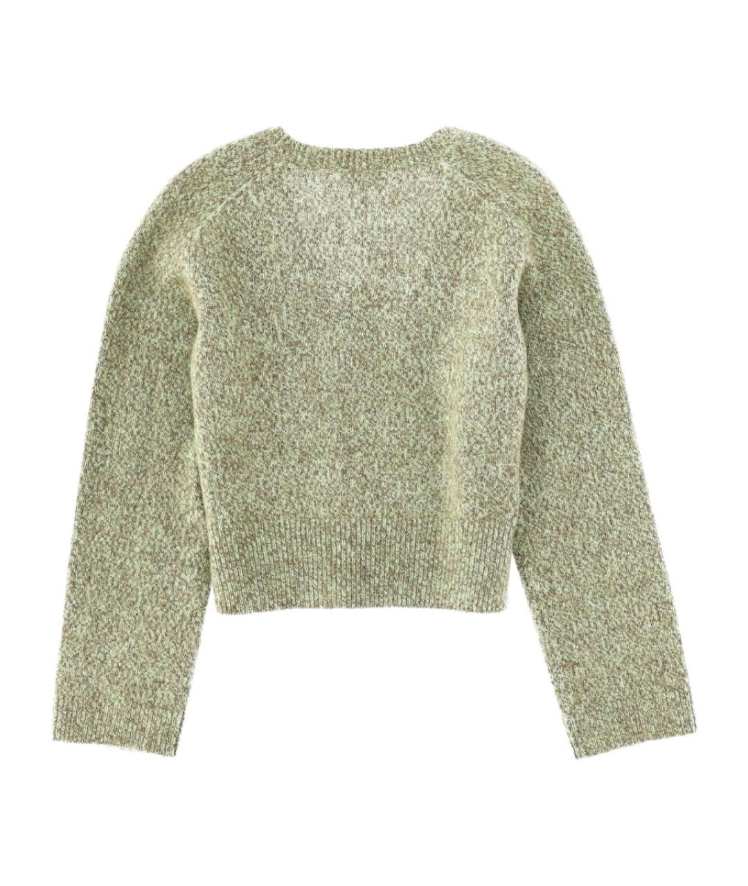 GANNI Зеленый шерстяной джемпер / свитер, фото 2