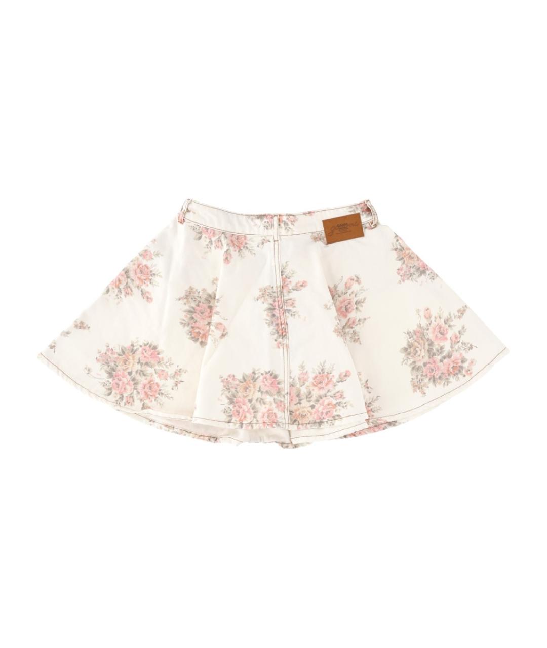 GANNI Мульти хлопковая юбка мини, фото 2