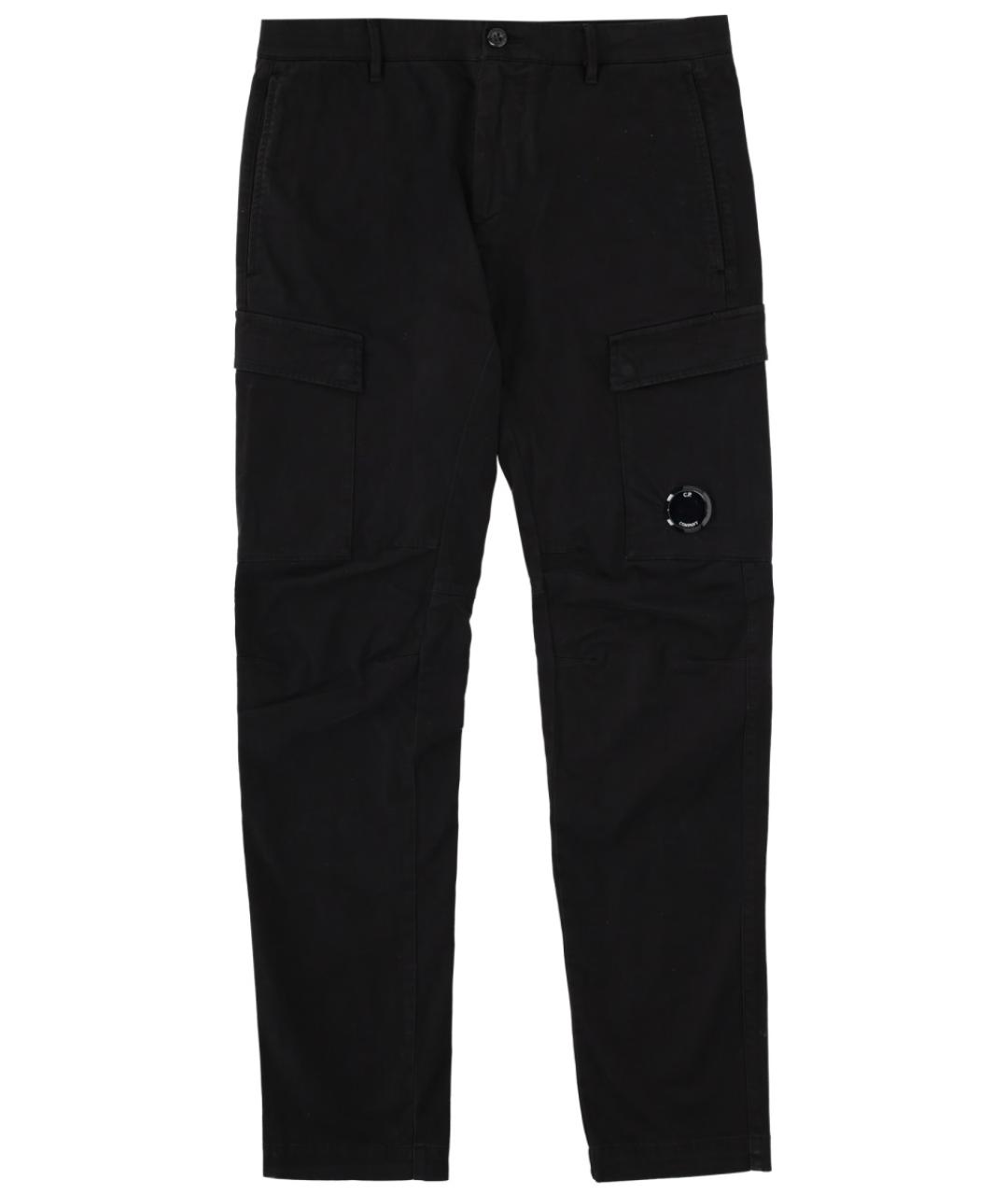 CP COMPANY Черные хлопковые повседневные брюки, фото 1