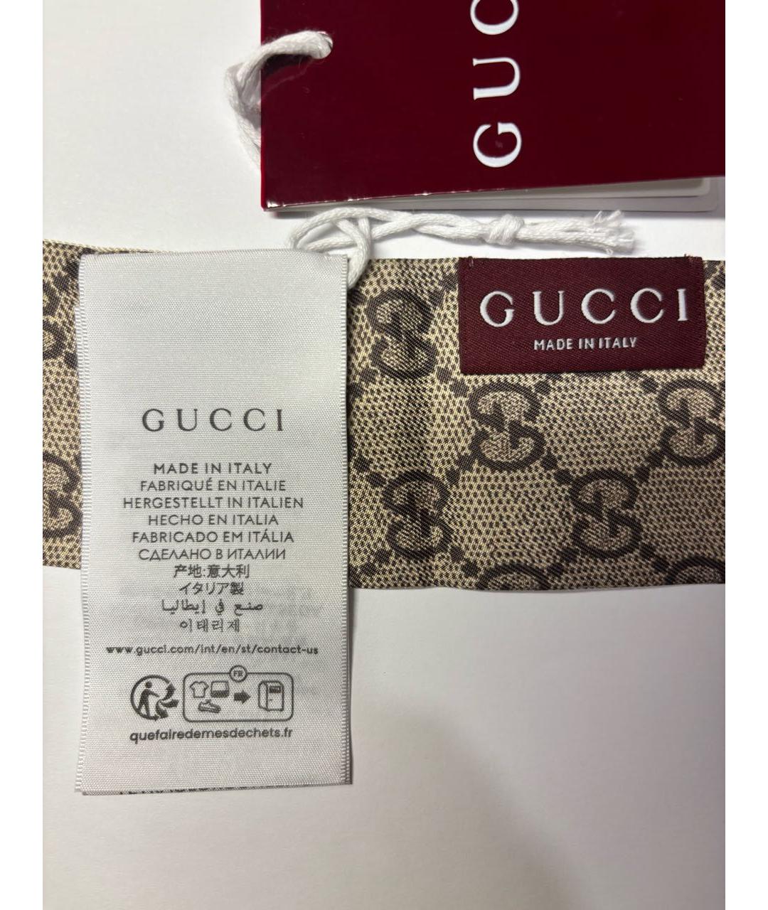 GUCCI Мульти шелковый шарф, фото 3