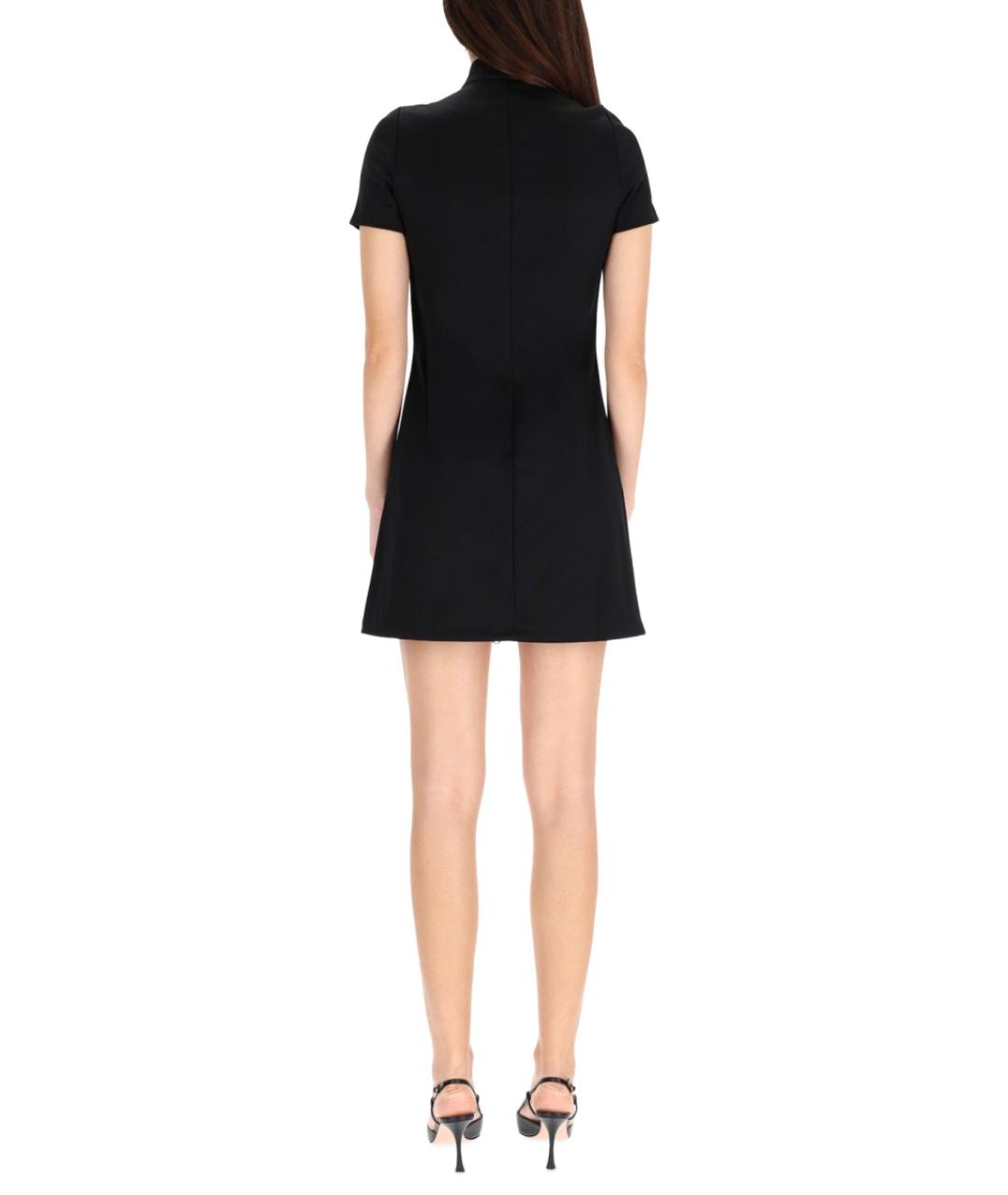 COURREGES Черное полиэстеровое повседневное платье, фото 4