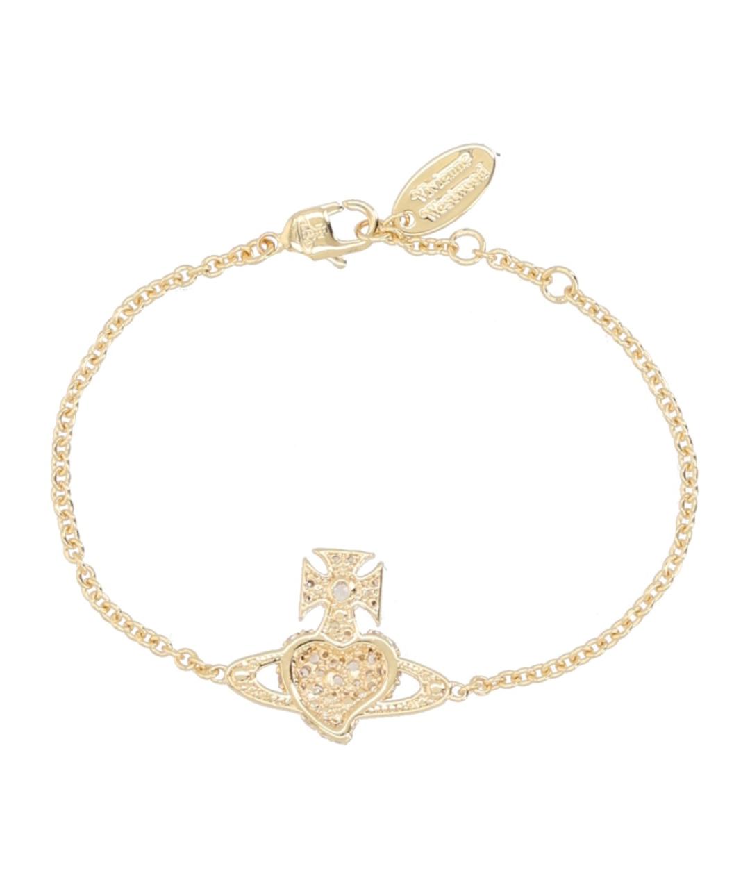 VIVIENNE WESTWOOD Золотой металлический браслет, фото 2