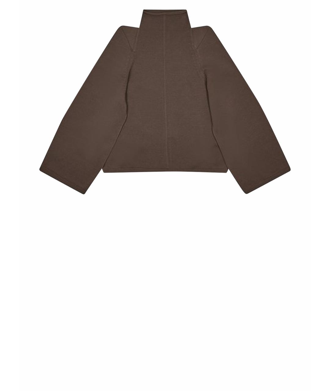 RICK OWENS Коричневая шерстяная блузы, фото 1