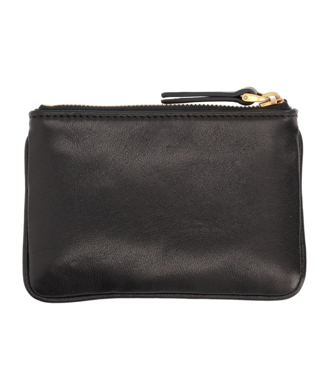 VALENTINO Черный кожаный кошелек, фото 2