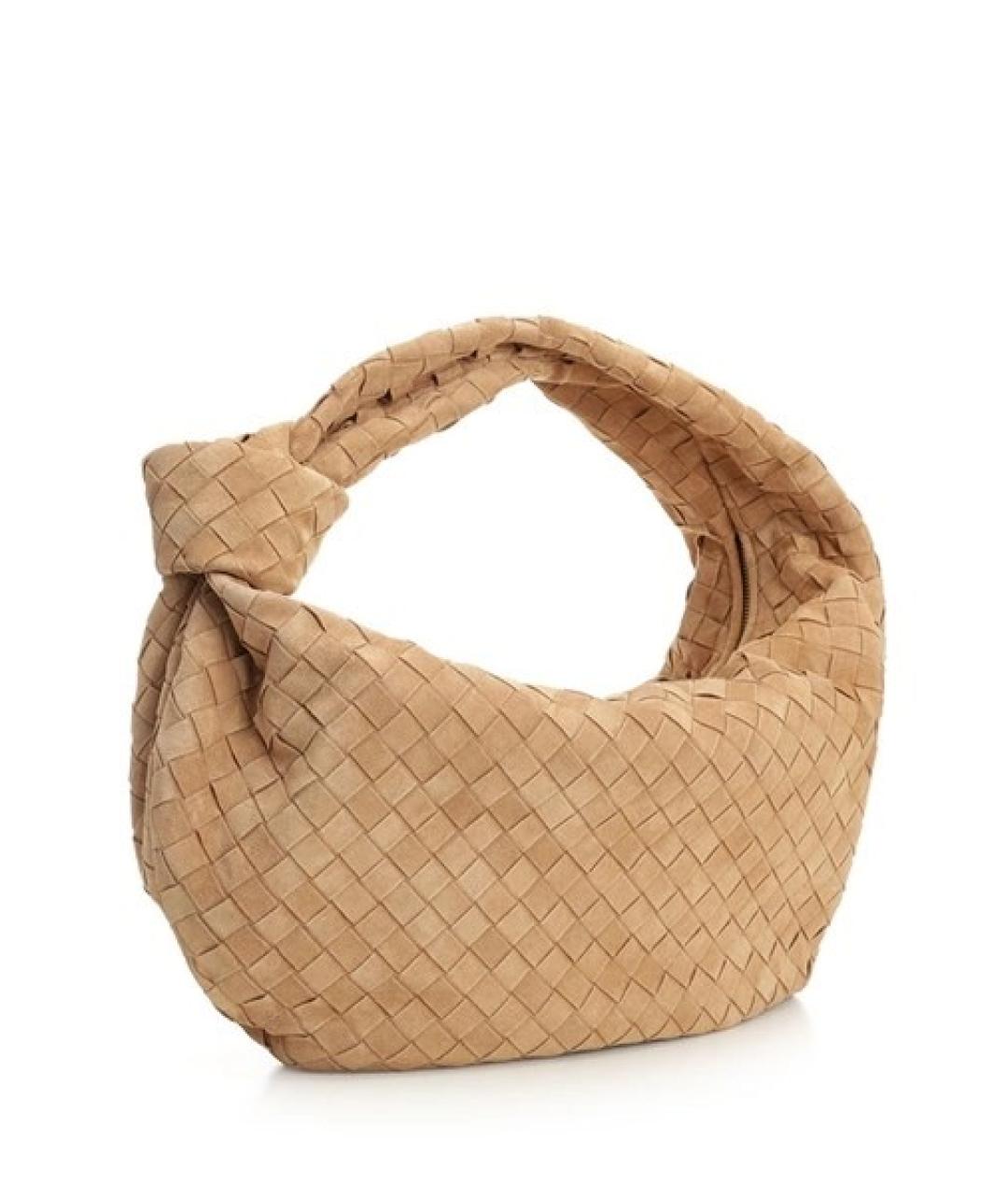 BOTTEGA VENETA Бежевая замшевая сумка тоут, фото 2