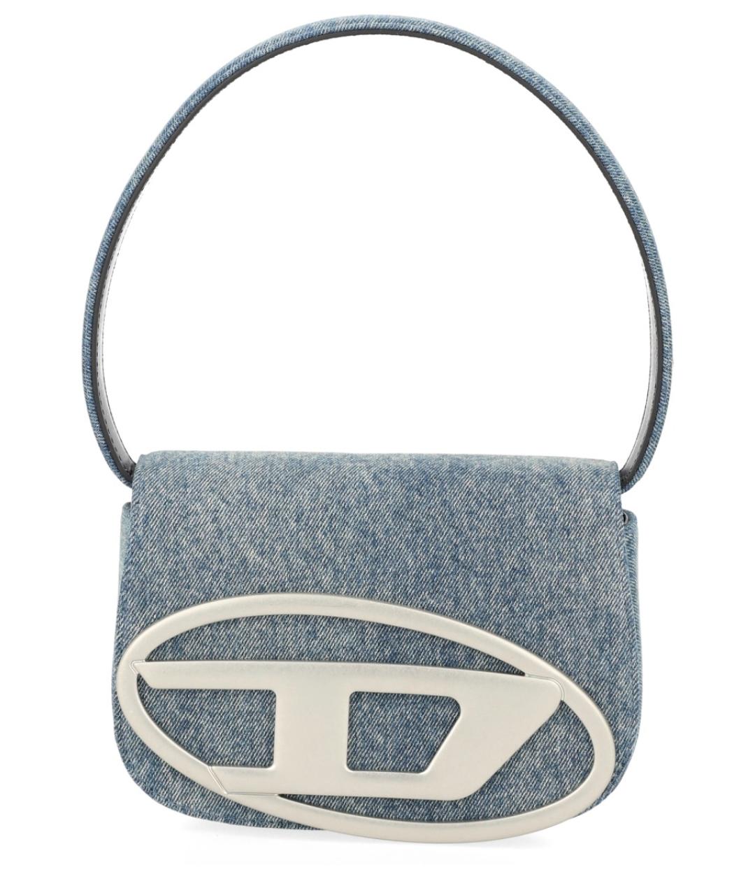 DIESEL Голубая хлопковая сумка тоут, фото 1