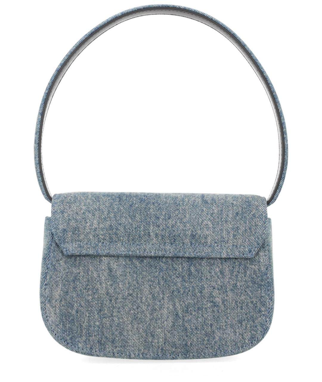 DIESEL Голубая хлопковая сумка тоут, фото 3