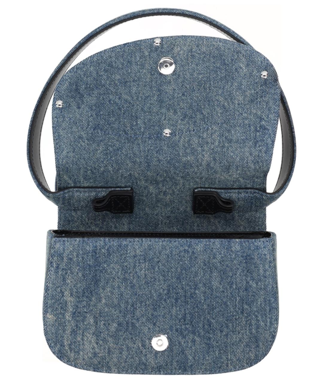 DIESEL Голубая хлопковая сумка тоут, фото 4