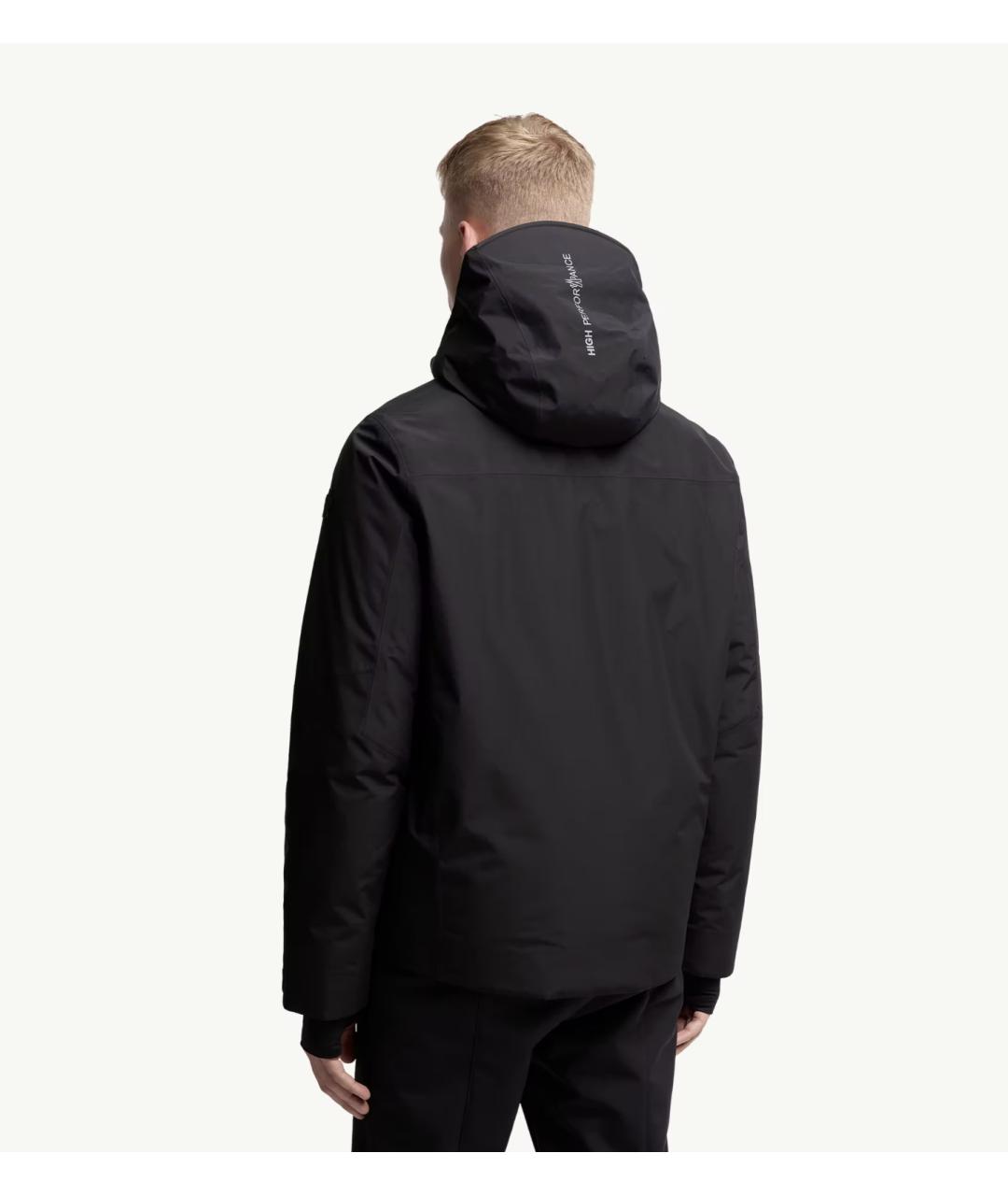 MONCLER GRENOBLE Черная полиэстеровая куртка, фото 7