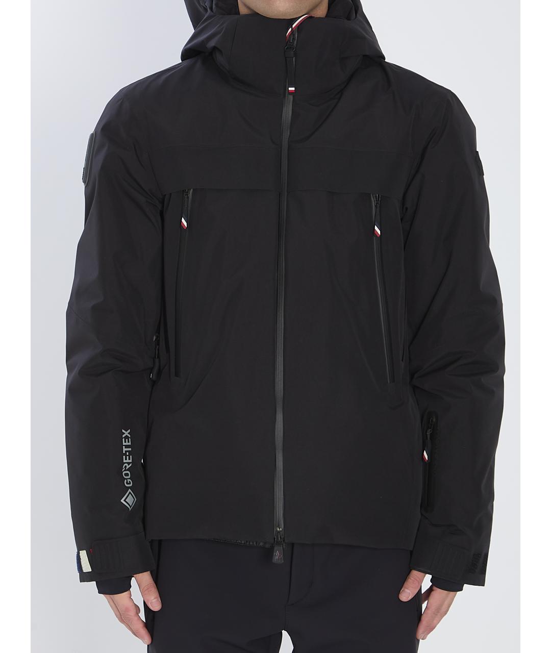 MONCLER GRENOBLE Черная полиэстеровая куртка, фото 2