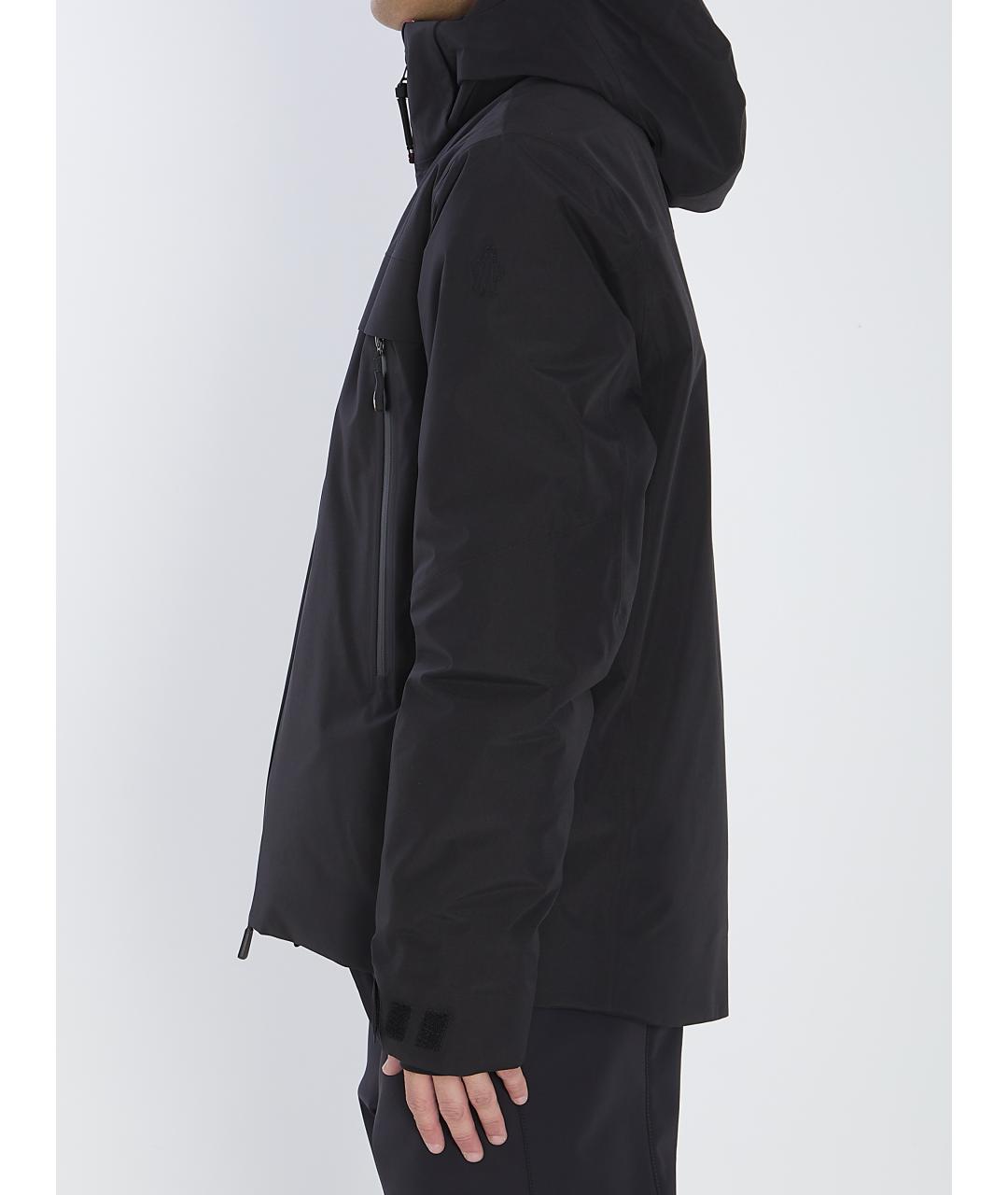 MONCLER GRENOBLE Черная полиэстеровая куртка, фото 4