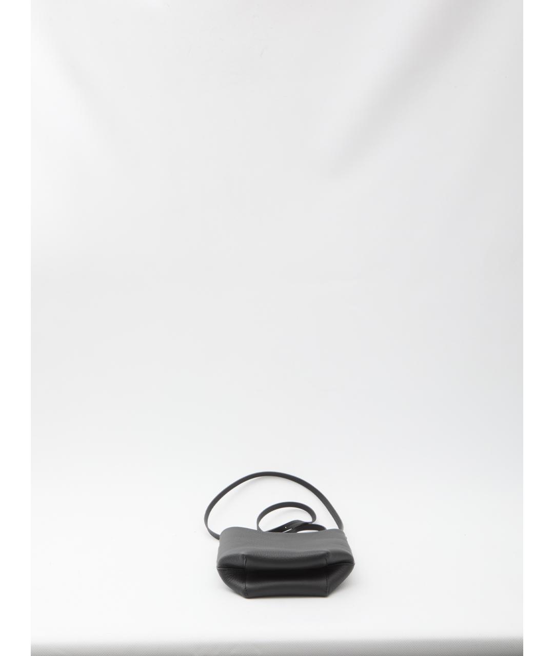 THE ROW Черная кожаная сумка через плечо, фото 4