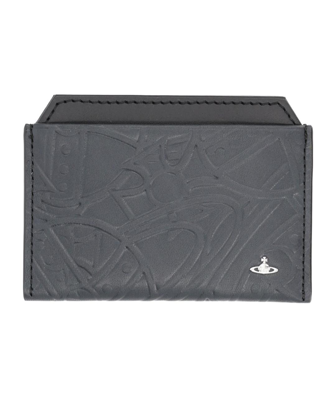 VIVIENNE WESTWOOD Черный кожаный кардхолдер, фото 1