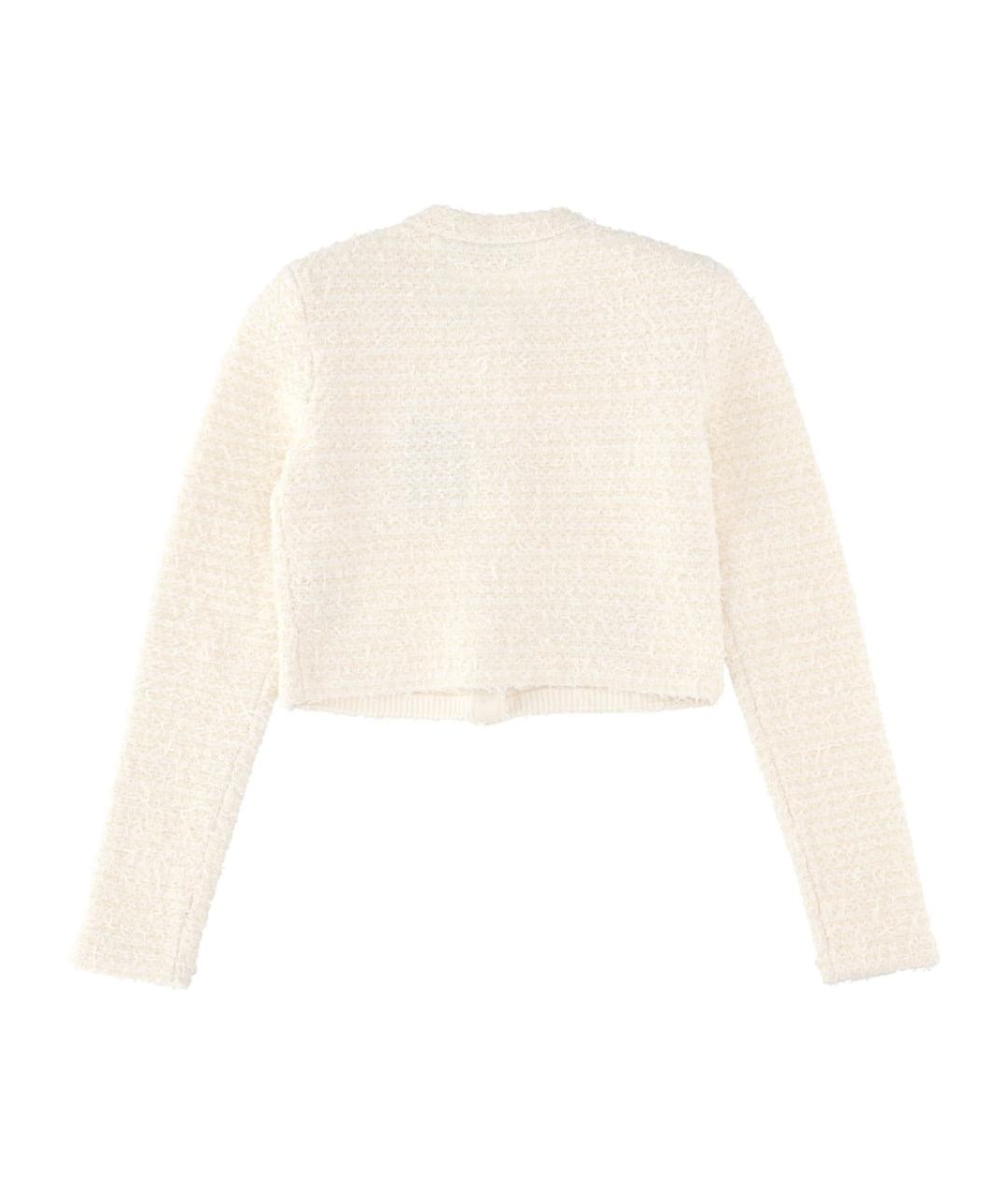 SELF-PORTRAIT Белый хлопковый джемпер / свитер, фото 2