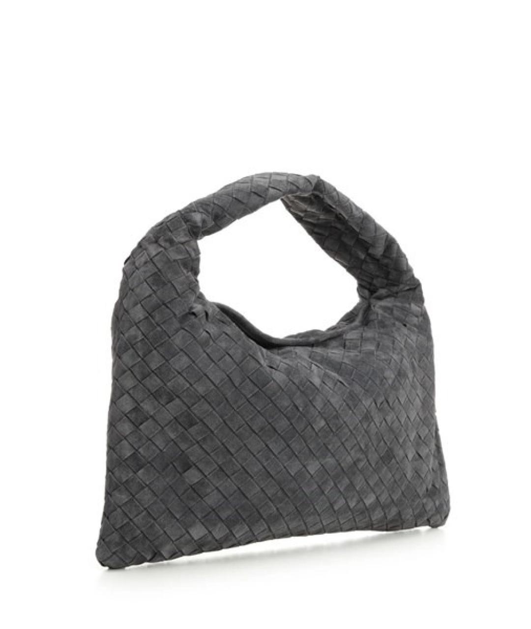 BOTTEGA VENETA Серая замшевая сумка тоут, фото 2