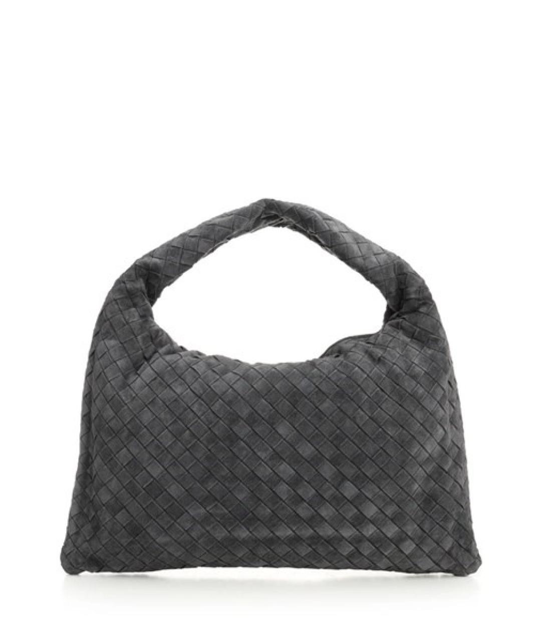 BOTTEGA VENETA Серая замшевая сумка тоут, фото 3