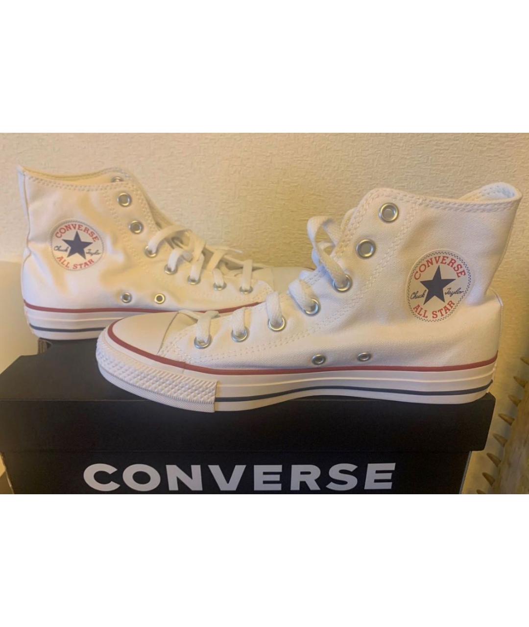 CONVERSE Белые текстильные кеды, фото 5