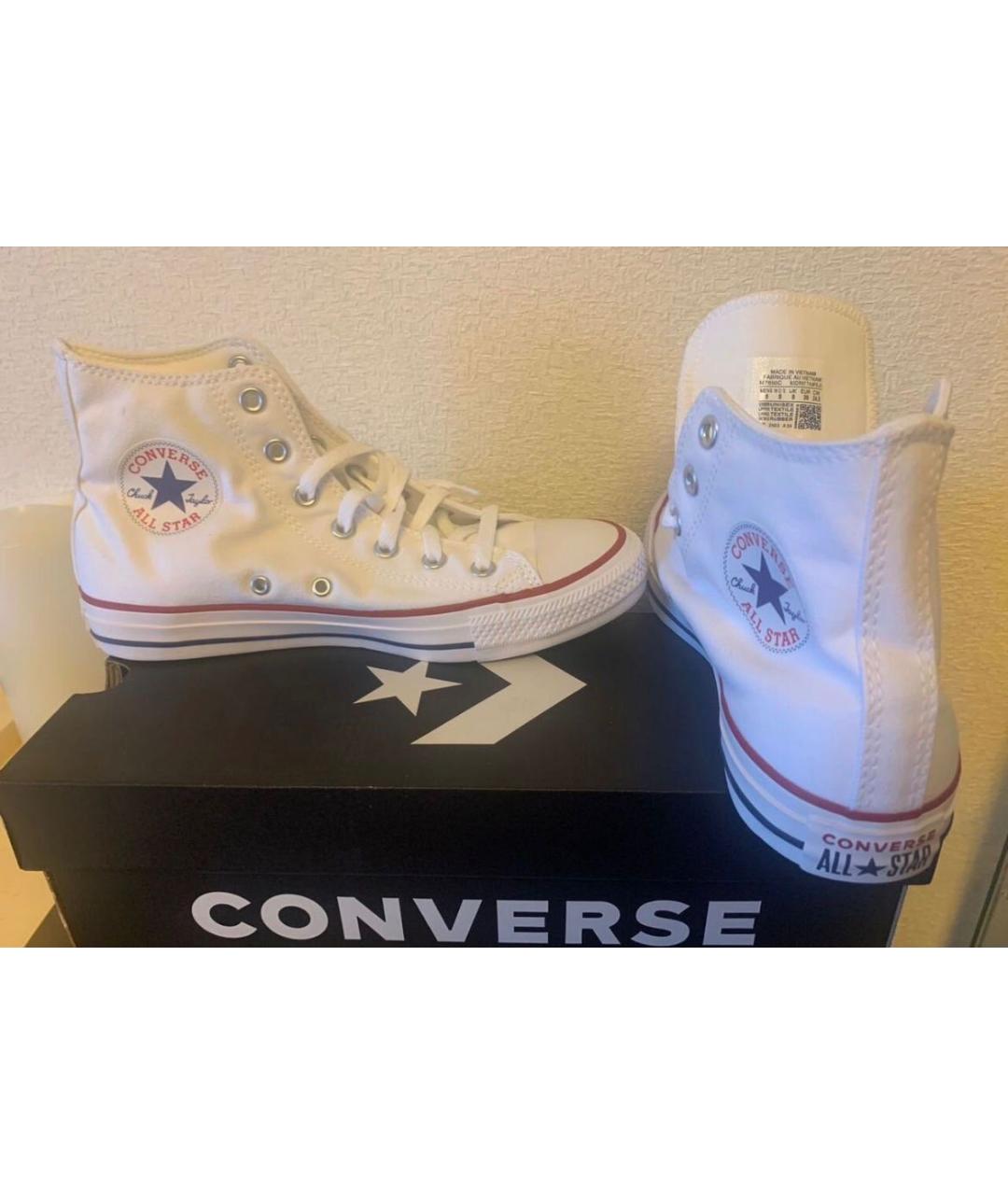 CONVERSE Белые текстильные кеды, фото 2